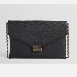 Elegant Black Chain Strap Clutch